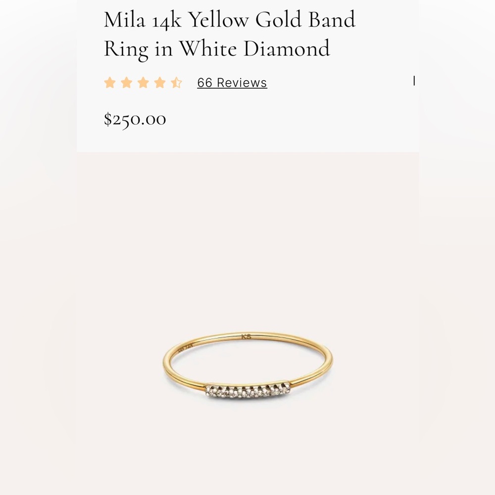 Mila 14k Yellow Gold Ring
